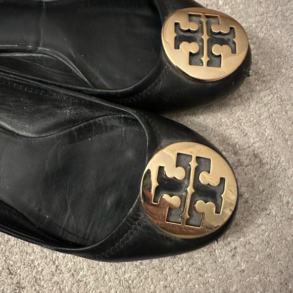 TORY BURCH Classic Reva Ballet Flats in Black. Size 7.5 - Picture 11 of 11